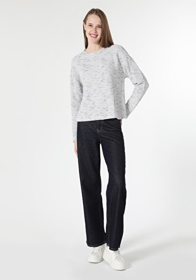Image de T-shirt À Manches Longues Blanc Regular Fit  Femme