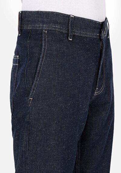 Afficher les détails de 099 Rory Pantalon Bleu Straight Leg Medium Rise En  Regular Chino Homme