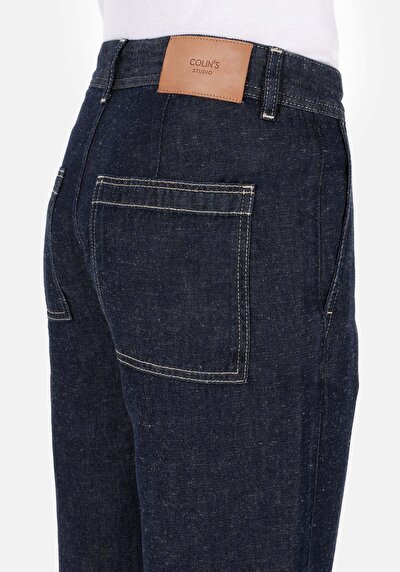 Afficher les détails de 099 Rory Pantalon Bleu Straight Leg Medium Rise En  Regular Chino Homme
