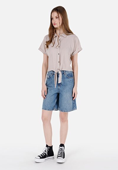 Image de Short Denim Regular Fit Femme