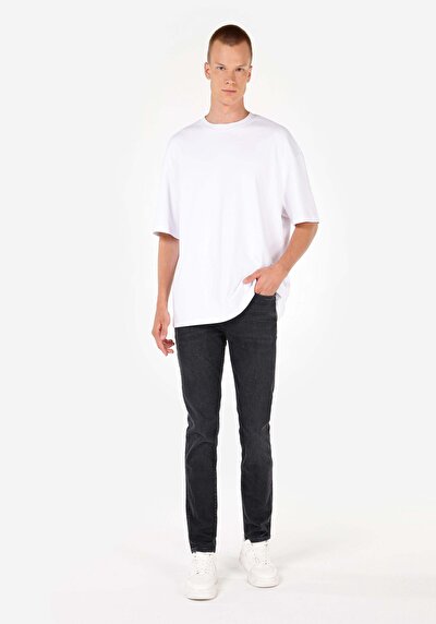 Image de 035 Ryan Pantalon Noir Skinny Leg High Rise En Supreme Skinny Fit Homme