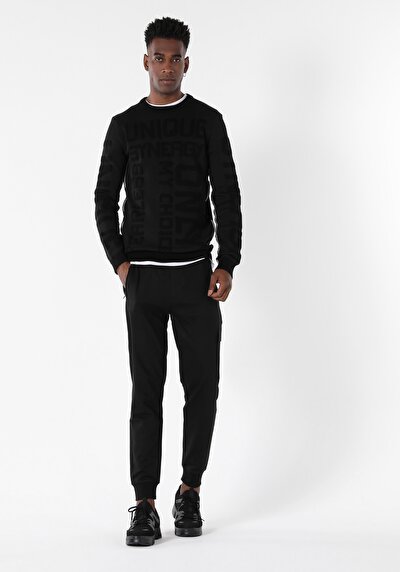 Image de Pull Noir Regular Fit   Homme