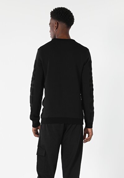 Image de Pull Noir Regular Fit   Homme