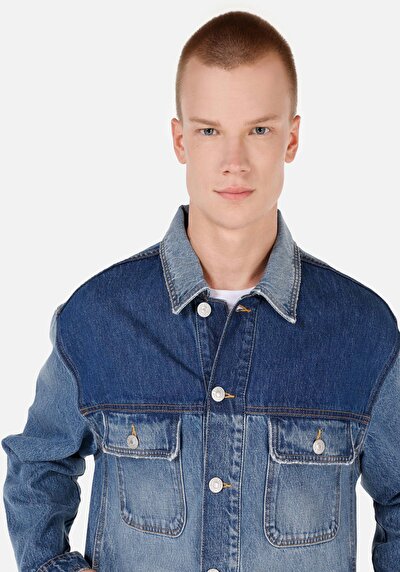 Image de Veste De Blazer Bleu Clair Regular Fit Manches Longues Homme
