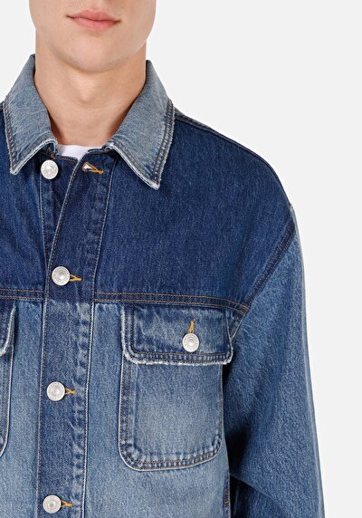 Afficher les détails de Veste De Blazer Bleu Clair Regular Fit Manches Longues  Homme
