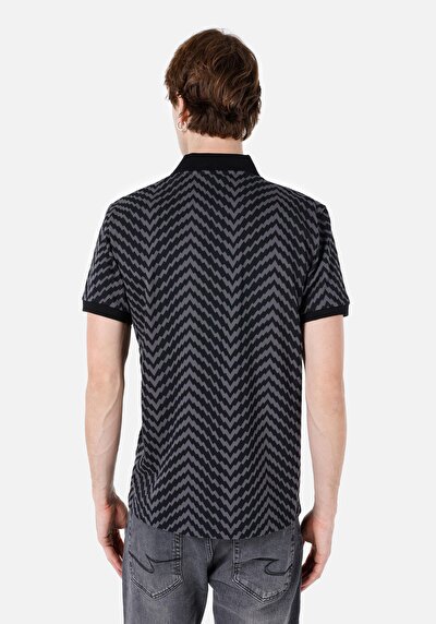 Image de T-shirt Polo À Manches Courtes Noir Regular Fit Homme