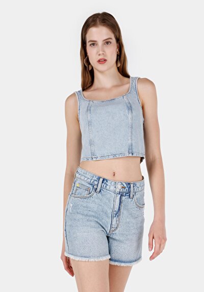 Image de Büstiyer Bleu Slim Fit Femme