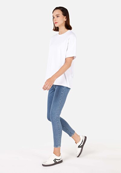 Image de 759 Lara Pantalon Bleu En Skinny Fit Femme