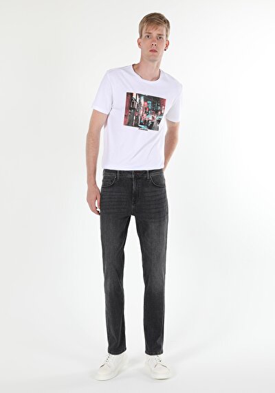 Image de 045 David Pantalon Denim Straight Leg En Regular Fit Homme