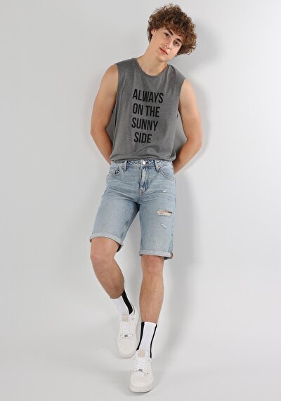 Afficher les détails de Short Denim Regular Fit Homme