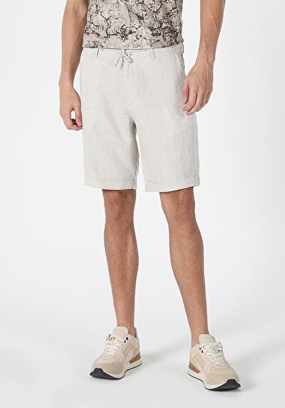 Image de Short Blanc Regular Fit Homme