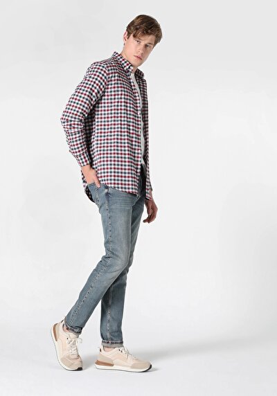 Image de 044 Karl Pantalon Denim Straight Leg En Straight Fit Homme