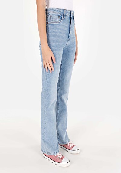 Image de 791 Monica Pantalon Bleu En Regular Fit Femme
