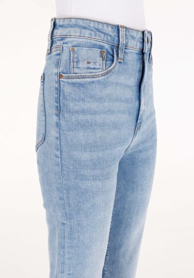 Image de 791 Monica Pantalon Bleu   En  Regular Fit Femme