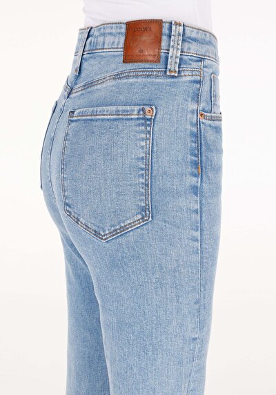 Afficher les détails de 791 Monica Pantalon Bleu   En  Regular Fit Femme