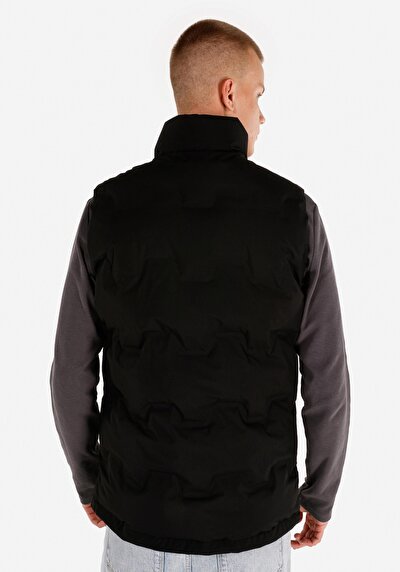 Afficher les détails de Gilet Noir Slim Fit Homme