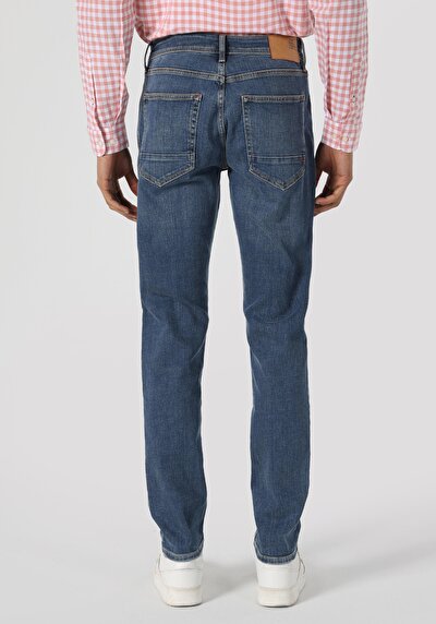 Image de 044 Karl Pantalon Bleu En Straight Fit Homme
