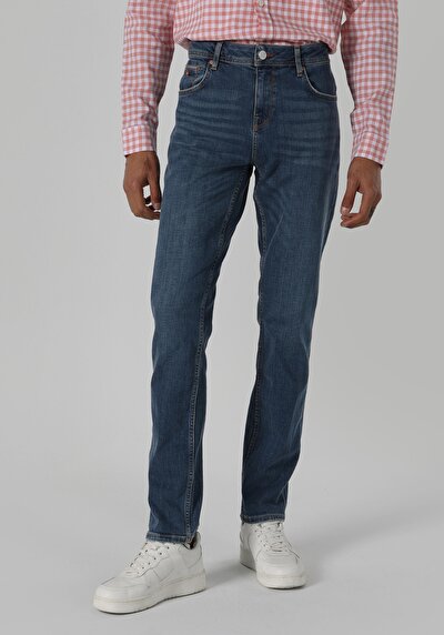Image de 044 Karl Pantalon Bleu En Straight Fit Homme