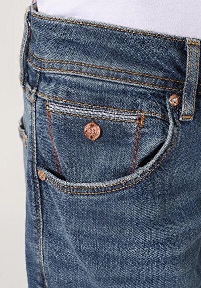 Afficher les détails de 044 Karl Pantalon Bleu   En  Straight Fit Homme