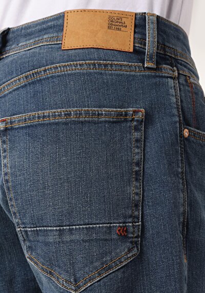 Afficher les détails de 044 Karl Pantalon Bleu   En  Straight Fit Homme