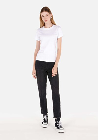 Image de 896 Maria Pantalon Tapered Leg En Mom Fit Femme