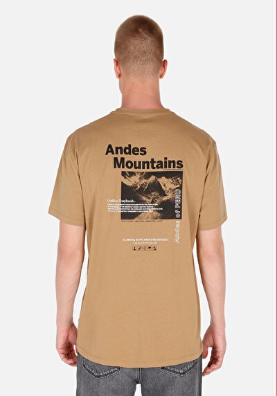 Image de T-shirt À Manches Courtes Marron Comfort Fit  Homme