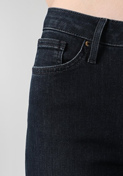Afficher les détails de 703 Carla Pantalon Bleu Foncé   En  Slim Fit Femme