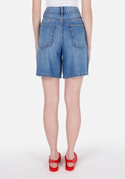 Image de Short Bleu Loose Fit Femme