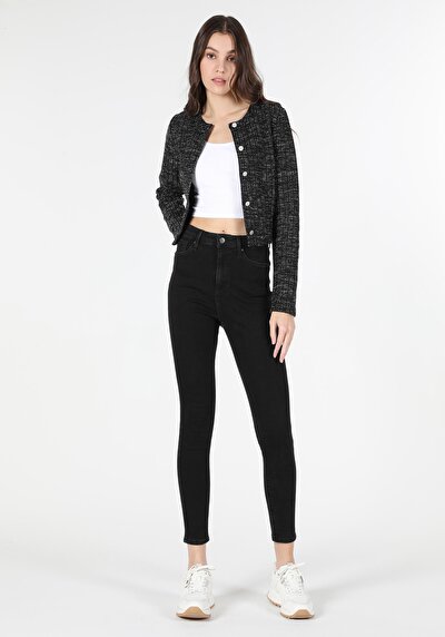 Image de 760 Diana Pantalon Noir   En  Skinny Fit Femme