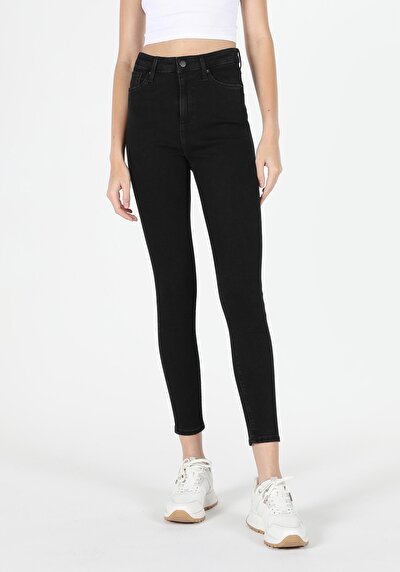 Image de 760 Diana Pantalon Noir   En  Skinny Fit Femme
