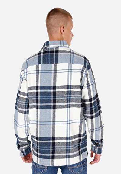 Image de Chemise À Manches Longues Bleu Comfort Fit   Homme