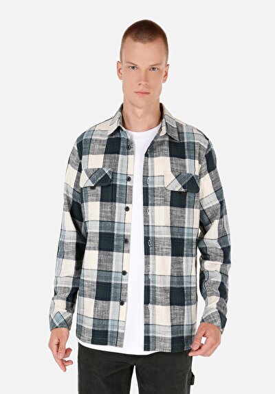 Image de Chemise À Manches Longues Vert Regular Fit   Homme