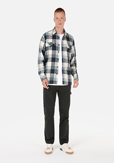 Image de Chemise À Manches Longues Vert Regular Fit   Homme