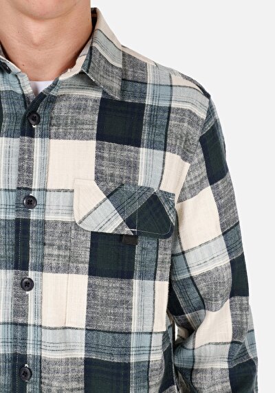 Image de Chemise À Manches Longues Vert Regular Fit   Homme