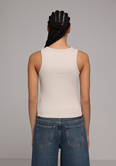 Image de Athlète Beige Slim Fit Femme