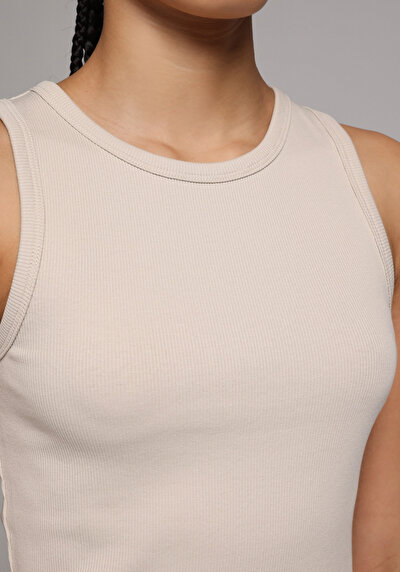 Image de Athlète Beige Slim Fit Femme