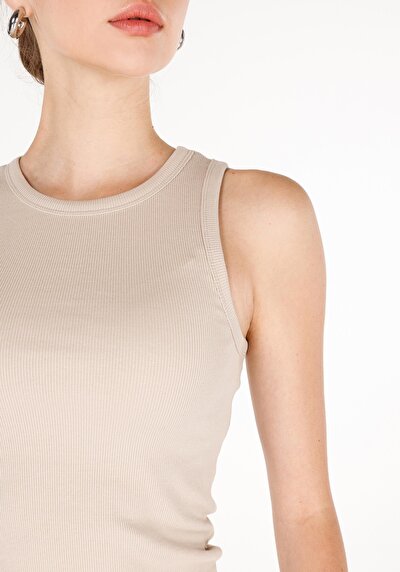Image de Athlète Beige Slim Fit Femme