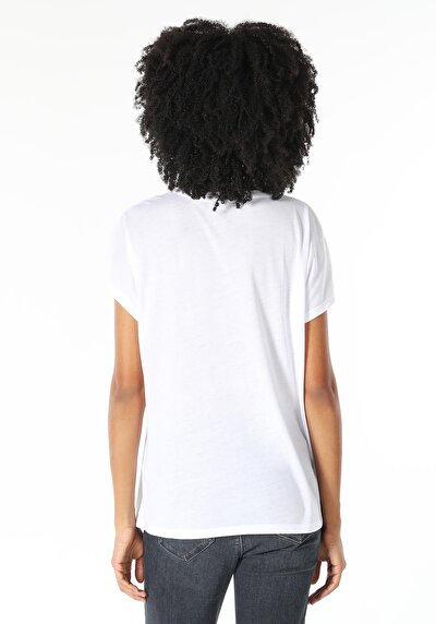 Image de T-shirt À Manches Courtes Blanc   Femme