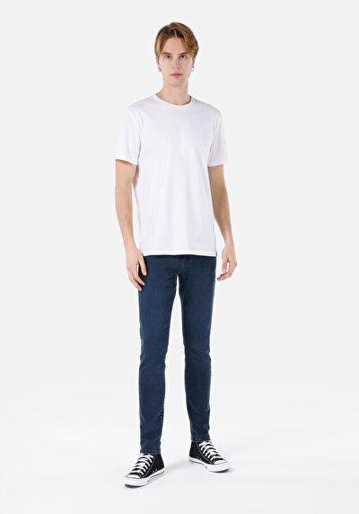 Image de 041 Danny Pantalon Bleu Foncé En Slim Fit Homme