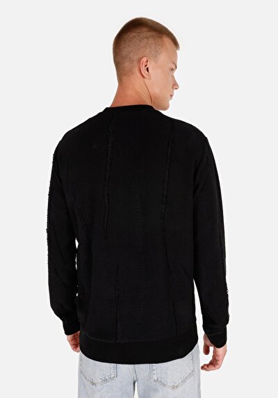 Image de T-shirt À Manches Longues Noir Regular Fit  Homme