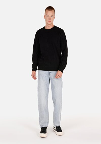 Image de T-shirt À Manches Longues Noir Regular Fit  Homme