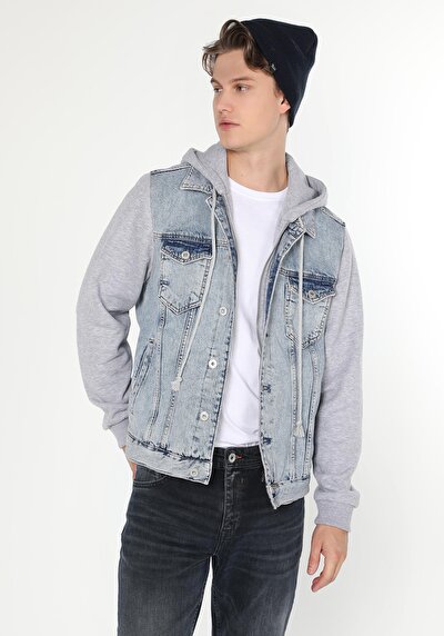 Afficher les détails de Veste De Blazer Denim Regular Fit   Homme