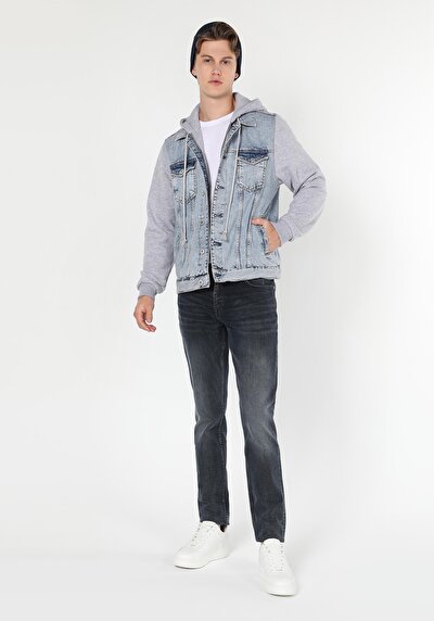 Afficher les détails de Veste De Blazer Denim Regular Fit   Homme