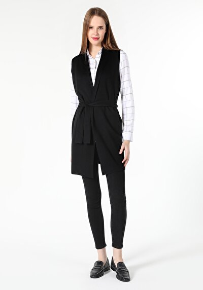 Image de Cardigan Tricot Noir Femme
