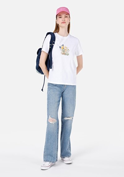 Image de 900 Laris Pantalon  Full Length High Rise En  Straight Fit Femme