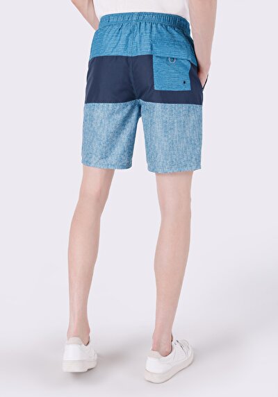 Image de Short De Bain Bleu Slim Fit  Homme