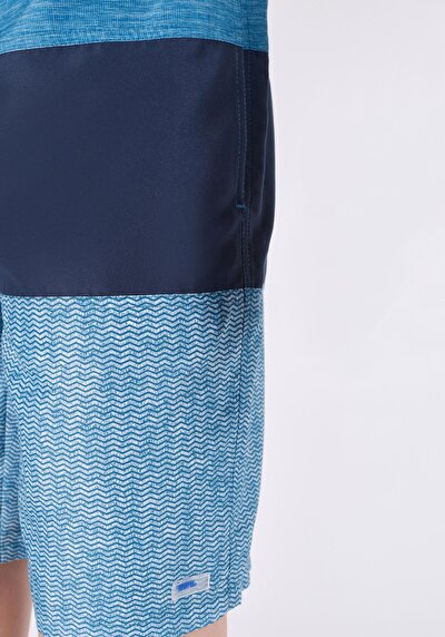 Image de Short De Bain Bleu Slim Fit  Homme