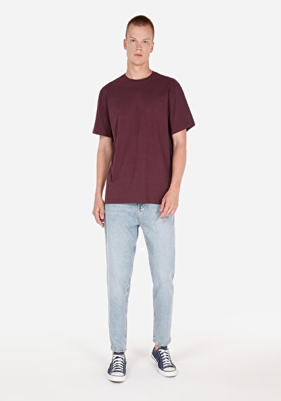 Image de T-shirt À Manches Courtes Violet Comfort Fit Homme
