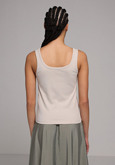 Image de Athlète Beige Slim Fit Femme