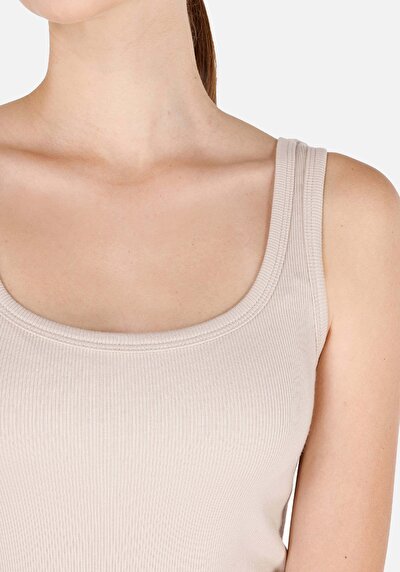 Image de Athlète Beige Slim Fit Femme